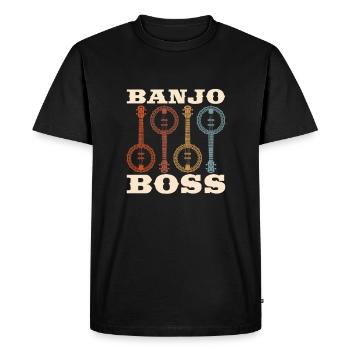 Banjo - T-shirt Premium bio Homme - noir - Devant - Nico (187cm)