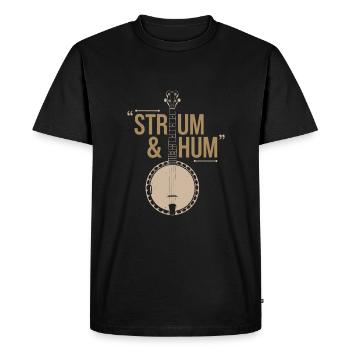 Banjo - Men's Premium Organic T-Shirt - black - Front - Nico (187cm)