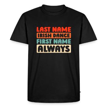 Danse Irlandaise Irischer Tanz - T-shirt Premium bio Homme - noir - Devant - Nico (187cm)