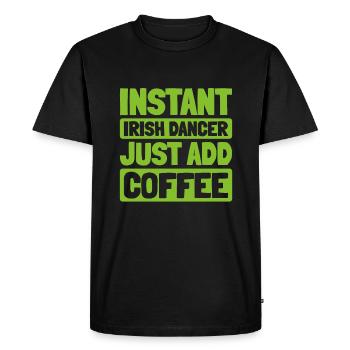 Irish Dance Irischer Tanz - Men's Premium Organic T-Shirt - black - Front - Nico (187cm)