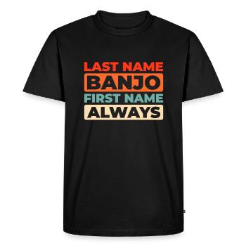 Banjo - T-shirt Premium bio Homme - noir - Devant - Nico (187cm)