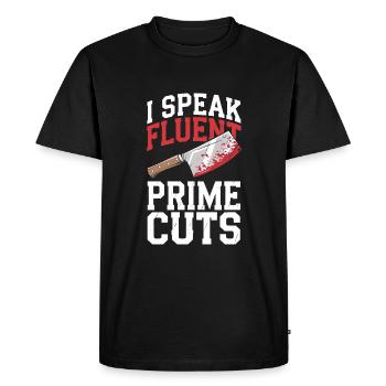 Bouchers, bouchers, bouchers - T-shirt Premium bio Homme - noir - Devant - Nico (187cm)