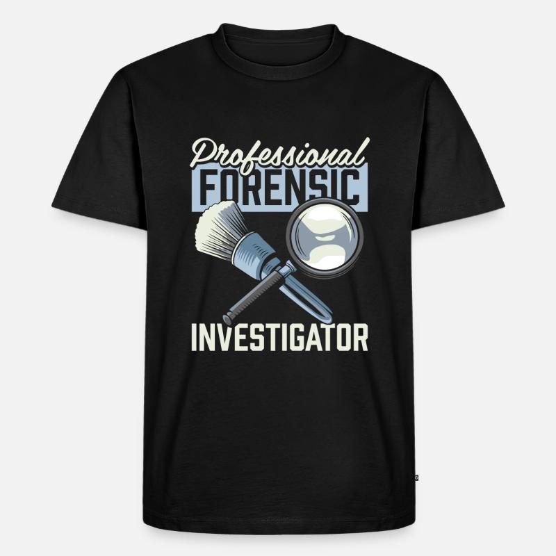 Forensischer Techniker - Männer Premium Bio T-Shirt - Schwarz