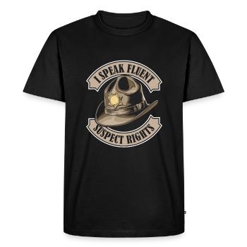 Deputy - Men's Premium Organic T-Shirt - black - Front - Nico (187cm)