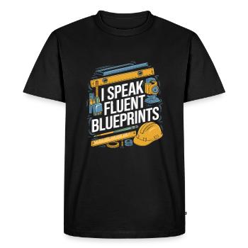Ingénieur civil - T-shirt Premium bio Homme - noir - Devant - Nico (187cm)