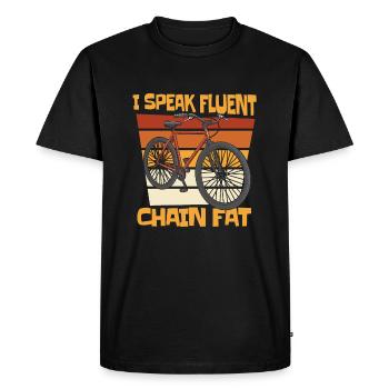 Mécanicien de vélos - T-shirt Premium bio Homme - noir - Devant - Nico (187cm)