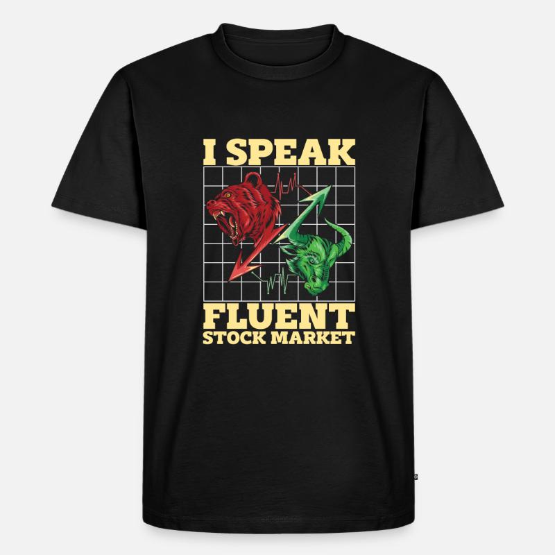 Makler - Männer Premium Bio T-Shirt - Schwarz