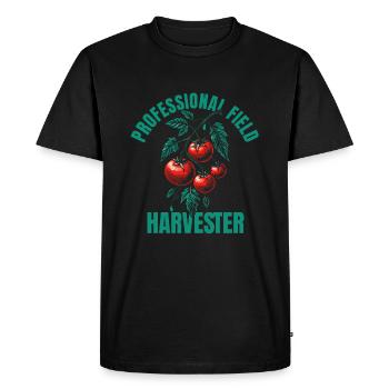 Cultivateurs - T-shirt Premium bio Homme - noir - Devant - Nico (187cm)