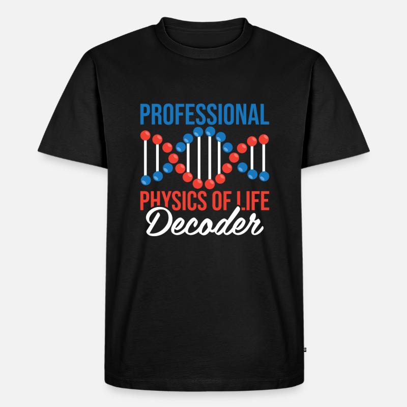 Biophysiker - Männer Premium Bio T-Shirt - Schwarz