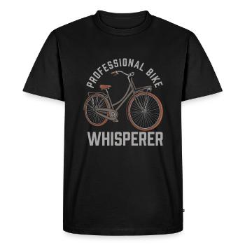 Mécanicien de vélos - T-shirt Premium bio Homme - noir - Devant - Nico (187cm)