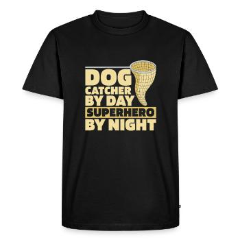 Attrape-chiens - T-shirt Premium bio Homme - noir - Devant - Nico (187cm)