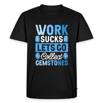 Pierres précieuses - T-shirt Premium bio Homme - noir - Devant - Nico (187cm)