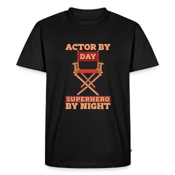 Acteur - T-shirt Premium bio Homme - noir - Devant - Nico (187cm)