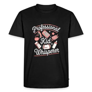 Baby-sitter - T-shirt Premium bio Homme - noir - Devant - Nico (187cm)
