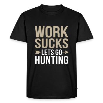 Bow Hunting Bow Hunter - Men's Premium Organic T-Shirt - black - Front - Nico (187cm)