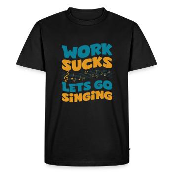 Choristes - T-shirt Premium bio Homme - noir - Devant - Nico (187cm)
