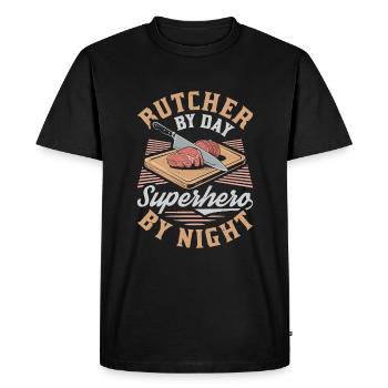 Bouchers, bouchers, bouchers - T-shirt Premium bio Homme - noir - Devant - Nico (187cm)