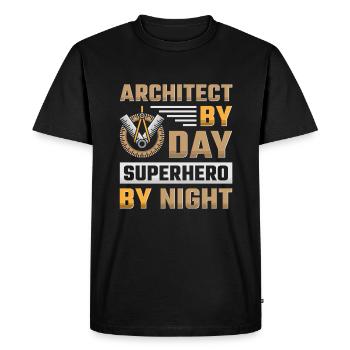 Architect Architecture - Men's Premium Organic T-Shirt - black - Front - Nico (187cm)