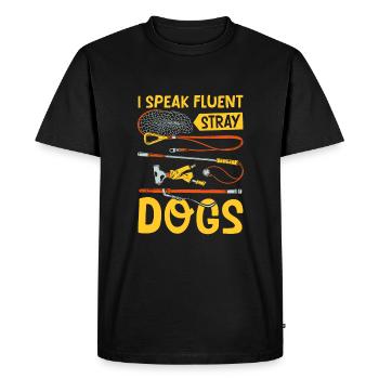 Attrape-chiens - T-shirt Premium bio Homme - noir - Devant - Nico (187cm)
