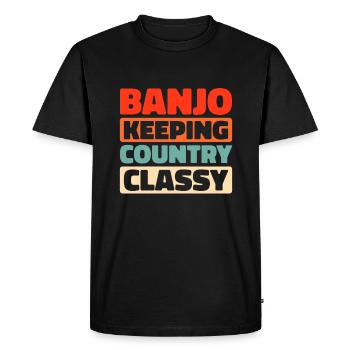 Banjo - T-shirt Premium bio Homme - noir - Devant - Nico (187cm)