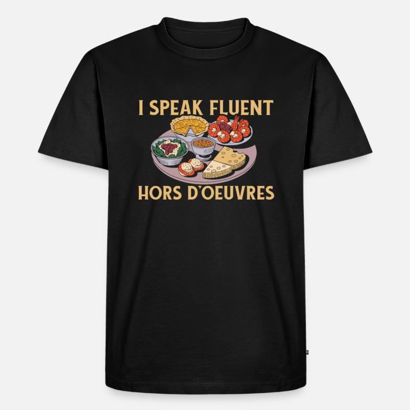 Caterer - Männer Premium Bio T-Shirt - Schwarz