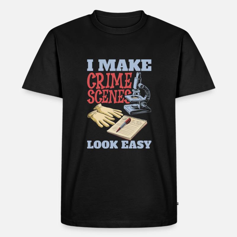 Forensischer Techniker - Männer Premium Bio T-Shirt - Schwarz