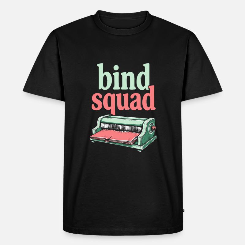 Buchbinder Kader - Männer Premium Bio T-Shirt - Schwarz
