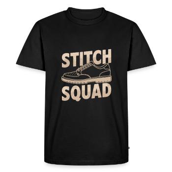 Schuster Squad - Men's Premium Organic T-Shirt - black - Front - Nico (187cm)