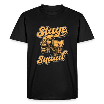 Équipe d’acteurs - T-shirt Premium bio Homme - noir - Devant - Nico (187cm)