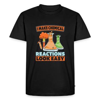 Chemical Engineer - Men's Premium Organic T-Shirt - black - Front - Nico (187cm)