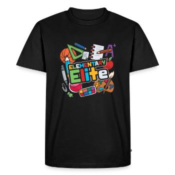 Équipe principale - T-shirt Premium bio Homme - noir - Devant - Nico (187cm)