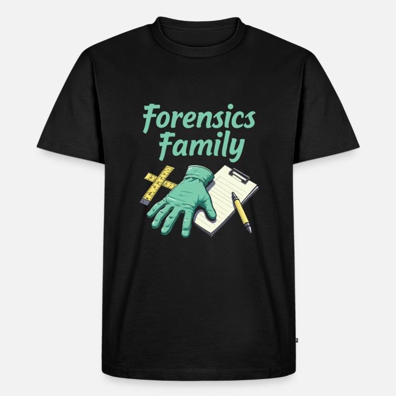 Forensischer Techniker Team - Männer Premium Bio T-Shirt - Schwarz
