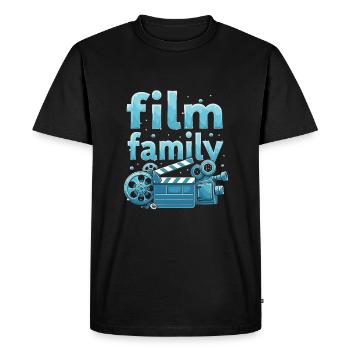 Film Producer Team - Men's Premium Organic T-Shirt - black - Front - Nico (187cm)