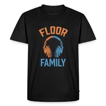 Floor Manager Team - Men's Premium Organic T-Shirt - black - Front - Nico (187cm)