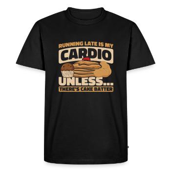 Boulangerie Boulangerie Boulangerie - T-shirt Premium bio Homme - noir - Devant - Nico (187cm)
