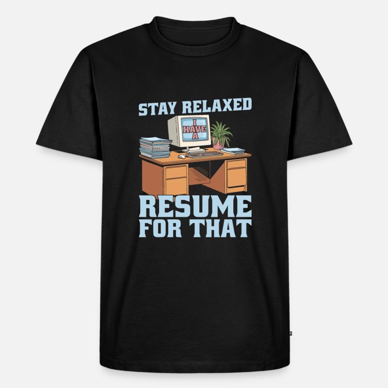 Hr Assistent - Männer Premium Bio T-Shirt - Schwarz