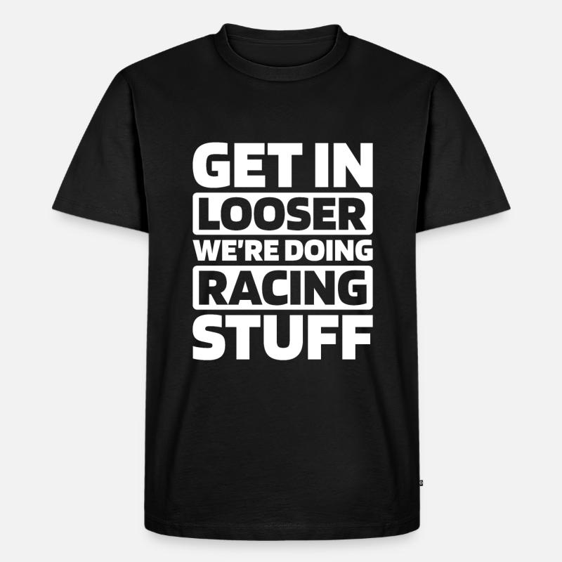 Sim Racing - Männer Premium Bio T-Shirt - Schwarz