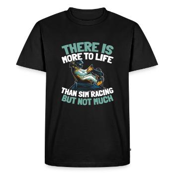 Sim Racing - Men's Premium Organic T-Shirt - black - Front - Nico (187cm)
