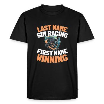 Sim Racing - T-shirt Premium bio Homme - noir - Devant - Nico (187cm)