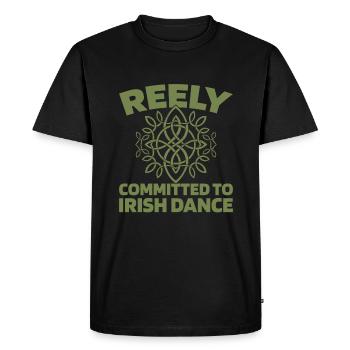 Irish Dance Irischer Tanz - Men's Premium Organic T-Shirt - black - Front - Nico (187cm)