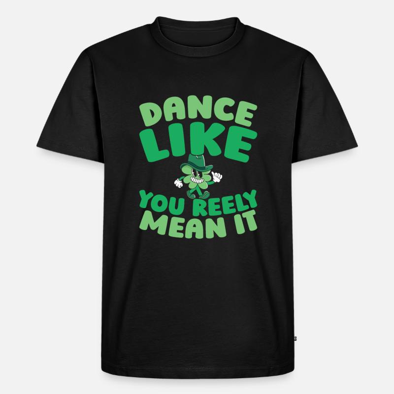 Irish Dance Irischer Tanz - Männer Premium Bio T-Shirt - Schwarz