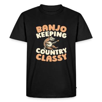 Banjo - T-shirt Premium bio Homme - noir - Devant - Nico (187cm)