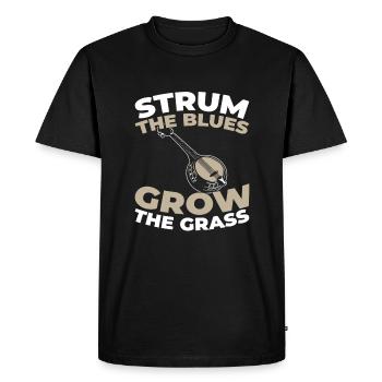 Banjo - Men's Premium Organic T-Shirt - black - Front - Nico (187cm)