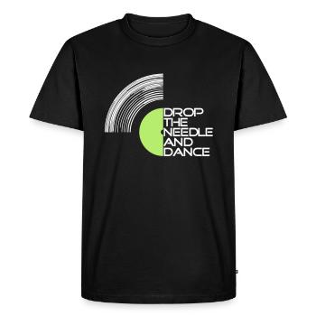 Vinyle - T-shirt Premium bio Homme - noir - Devant - Nico (187cm)