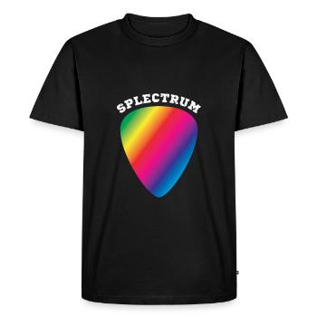 Splectrum - plectre de couleur arc-en-ciel, spectre - T-shirt Premium bio Homme - noir - Devant - Nico (187cm)