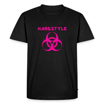 Hardstyle - Party Hard - Event - Festival - Pink - T-shirt Premium bio Homme - noir - Devant - Nico (187cm)