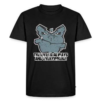 Gorilla - Le mal est toujours et partout - T-shirt Premium bio Homme - noir - Devant - Nico (187cm)