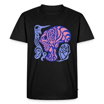 Consider together. Every angle counts - Men's Premium Organic T-Shirt - black - Front - Nico (187cm)