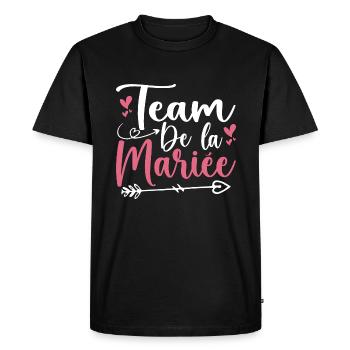 EVJF - evjf tee Enterrement de vie de jeune fille - T-shirt Premium bio Homme - noir - Devant - Nico (187cm)