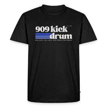909 Kickdrum (début de Gabber Oldschool Hardcore) - T-shirt Premium bio Homme - noir - Devant - Nico (187cm)